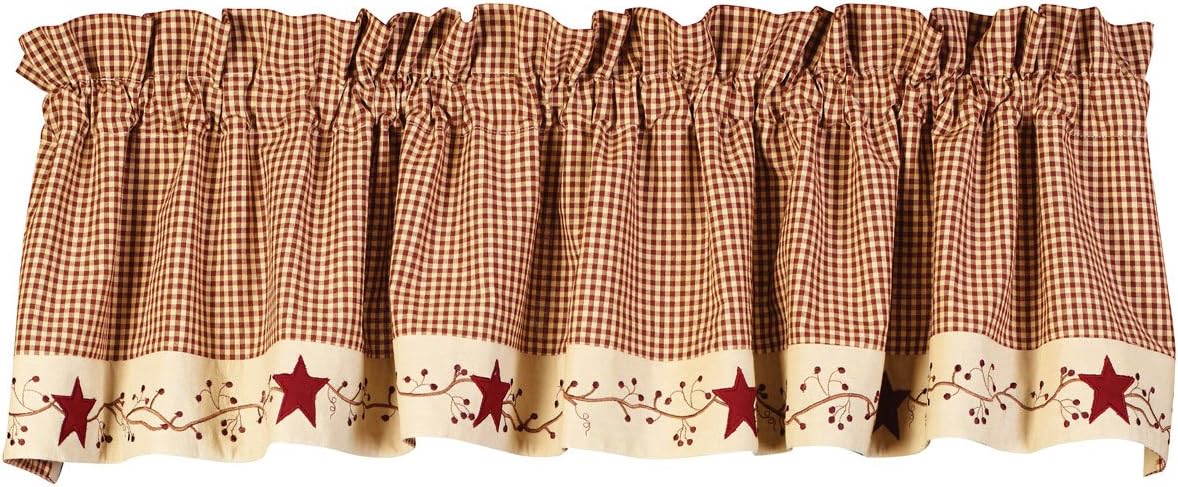 Stars And Berries Country Valance