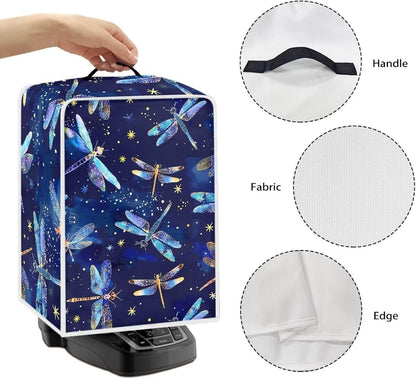 Blue Dragonfly Coffee Maker Cover, Dust Resistant Covers for Small Kitchen Appliance, Soft Covers for Blender