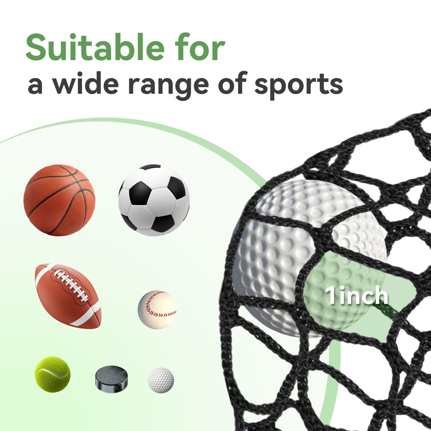 Golf Practice nets for Backyard 20x50ft Driving Real Golf Balls Nylon Netting, Golf Hitting Net for Garage Swing Training, Heavy Duty Sports Netting