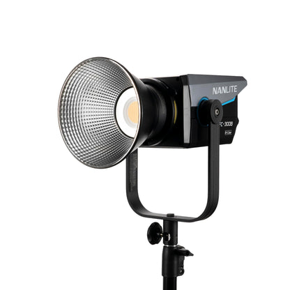 NANLITE FC-300B 350w LED Video Light, CRI 96+ 2,700K-6,500K Bi-Color Photography Light with Bowens Mount, FX Modes, App Control for Studio, Filmaking,Portrait,YouTube Content Creation