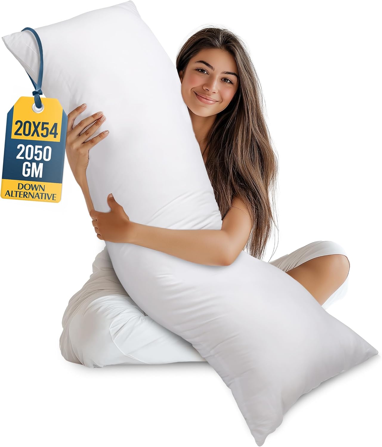 20 54 Inch), Utopia Bedding Full Body Pillow for Adults (White, x Long Pillow Insert for Sleeping, Ideal for Side