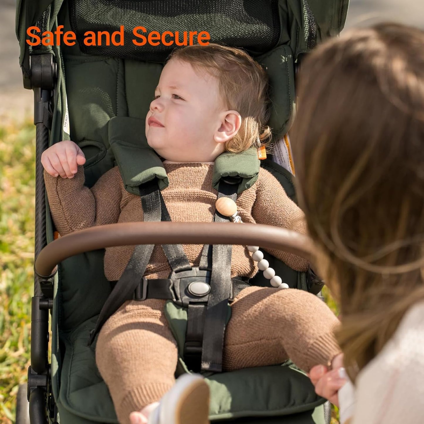MAMAZING Ultra Air Lightweight Baby Travel Stroller with Carbon Fiber Frame, Compact & Airplane-Friendly, One-Handed Fold, 11.6 lbs, Perfect for Toddlers, Organizer & Cushion Included, Green