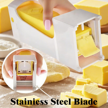 BEWITU Butter Slicer, One-Click Pre-Cut Butter Dispenser for Even Slices – 2026 New Stainless Steel Blade with Storage Case, Ideal Kitchen Gadget for Making Sandwiches, Cakes & Quick Breakfast