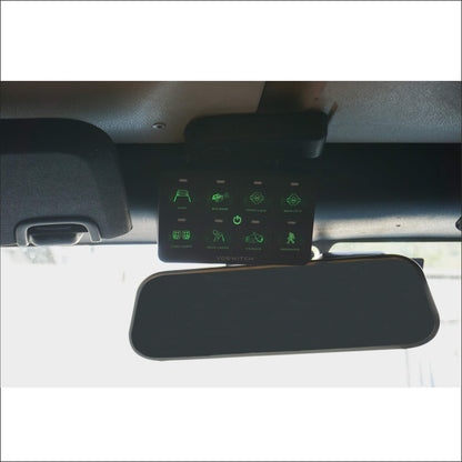 Voswitch JK100 Overhead Programmable Switch Panel Power Control System for Jeep Wrangler JK JKU 2007-2018