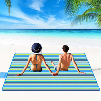 PUPOPIK Picnic Beach Blanket, Picnic Mat 80x60in Waterproof Foldable, Family Mat, Portable Large Picnic Blankets for Travel, Hiking, Music Festival