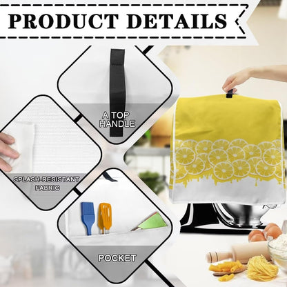 Lenmon Print Blender Cover, Dust Cover for Women, Washable Kitchen Appliance Cover for Coffee Maker and Stand Mixer
