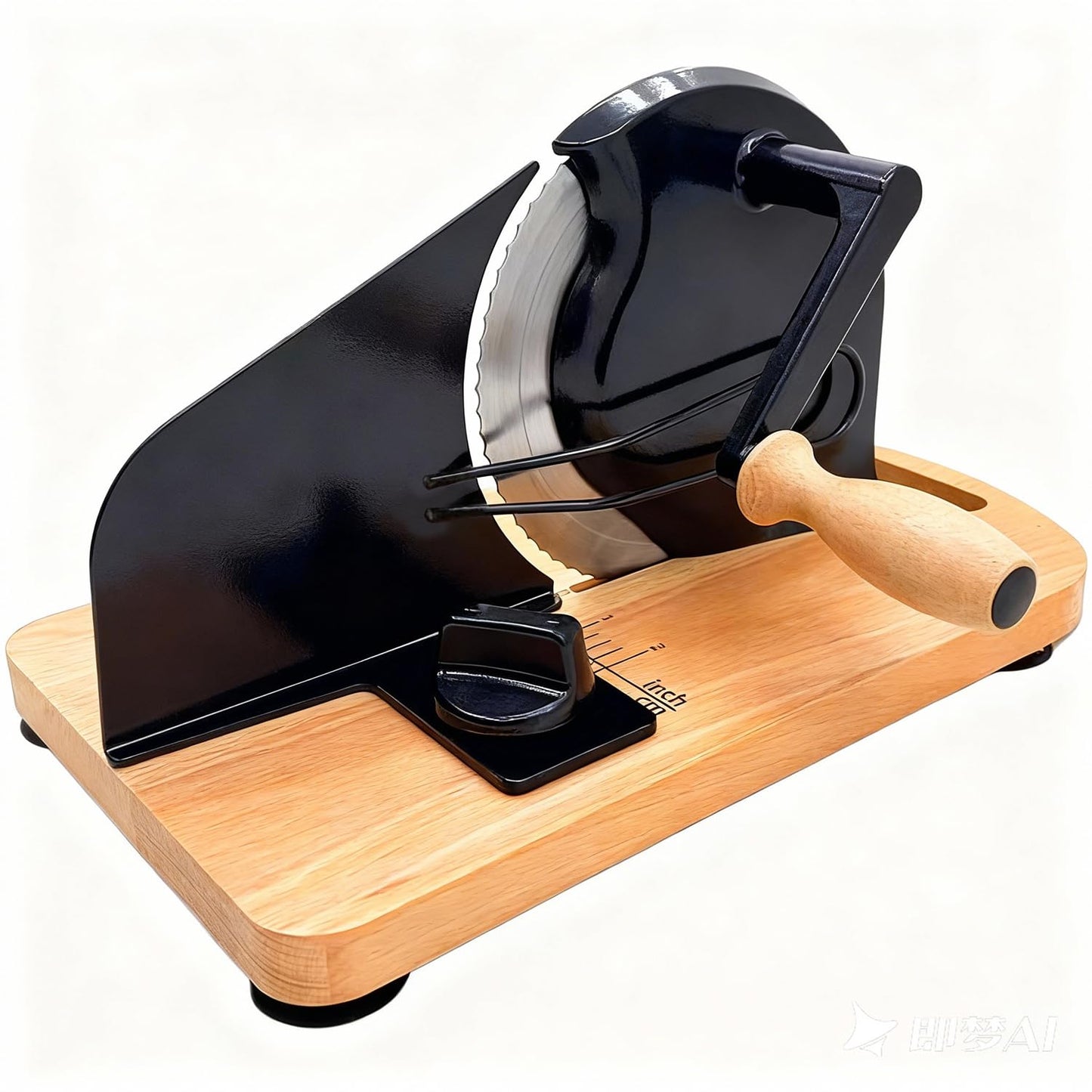 Manual Bread Slicer with Hand Crank - Adjustable Rotary Bread Cutter for Homemade Bread & Sourdough Rounds, Countertop German Style Stainless Steel Bread Slicer Machine & Loaf Slicer