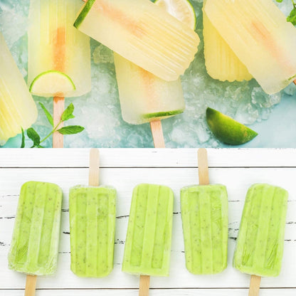 200 Pcs Wooden Popsicle Sticks Ice Pop Sticks and 200 Pcs Clear Popsicle Bags Plastic DIY Making Ice Cream Set for DIY Making Ice Cream Supplies for Family Party, Birthday Party