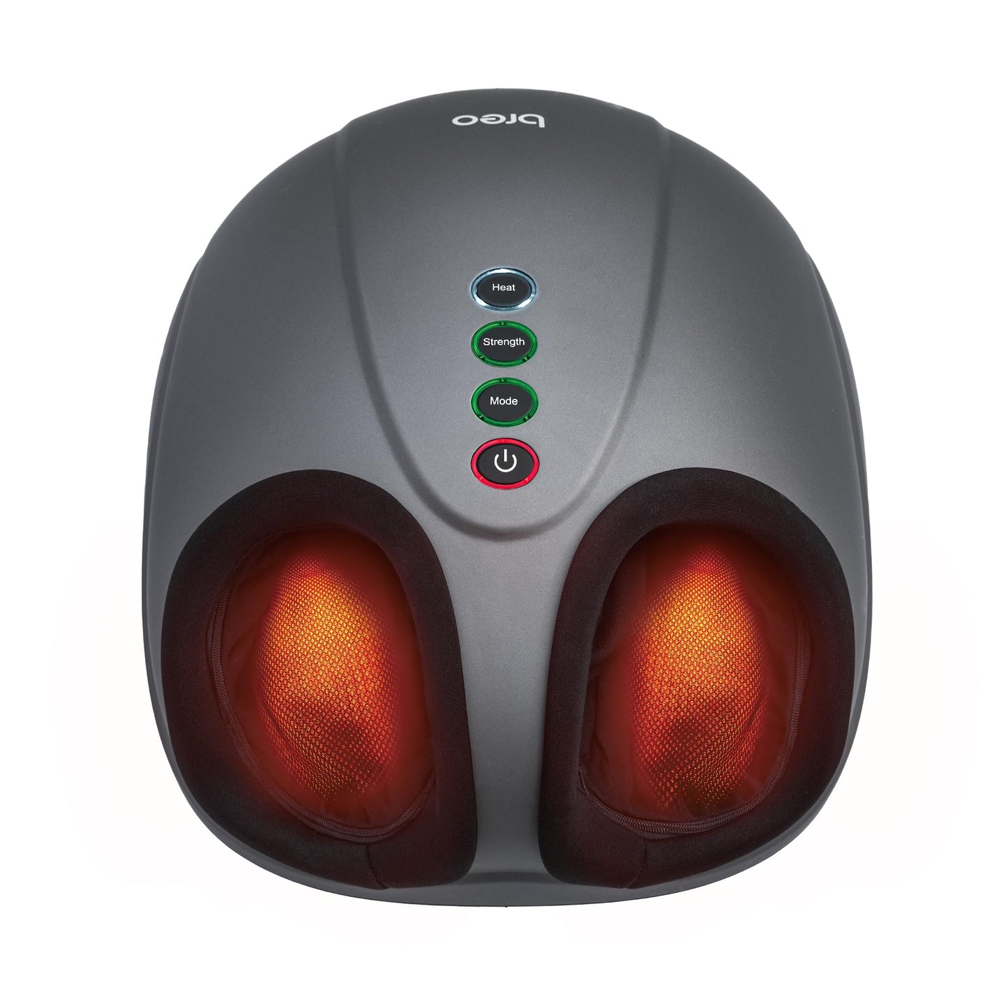Breo Foot Massager with Heat, Deep Tissue Kneading, Shiatsu Massage Machine for Relax, Relieve Foot Pain, Plantar Fasciitis, Fits Feet Up to Men Size 12, Mother's Day Gift