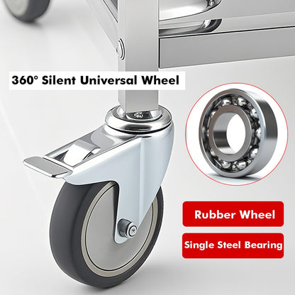 Rolling Baking Pan Speed Rack, Heavy-Duty For Bread Proofing And Storage, Suitable For Bakeries, Commercial Kitchens
