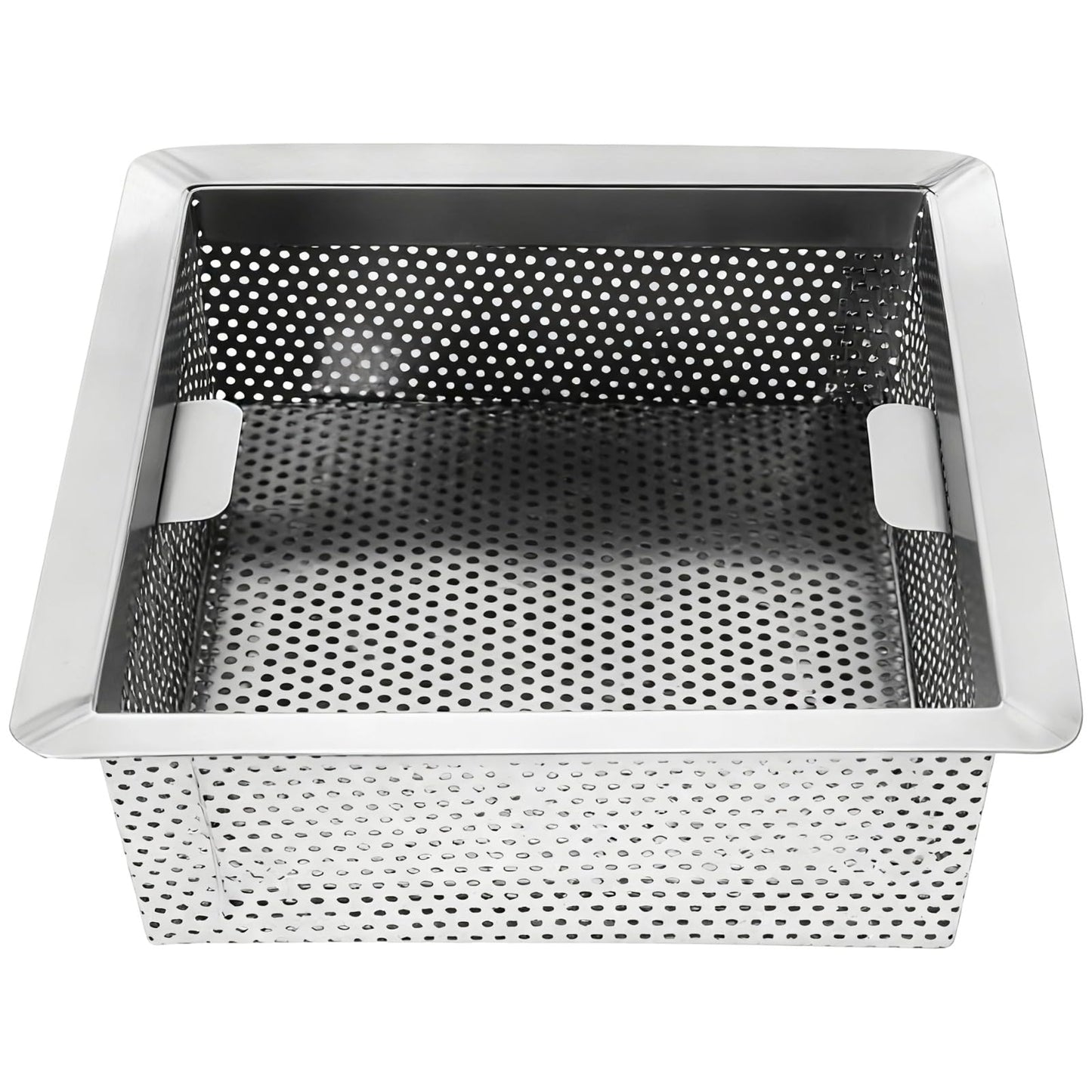 Stainless Steel Floor Drain Strainer, 8.7 x 8.7 x 3.1 in, Large Capacity, Anti-Clog, Kitchen Sink Drain Cover, Easy to Clean, Long-lasting, for Kitchen, Bathroom, Balcony