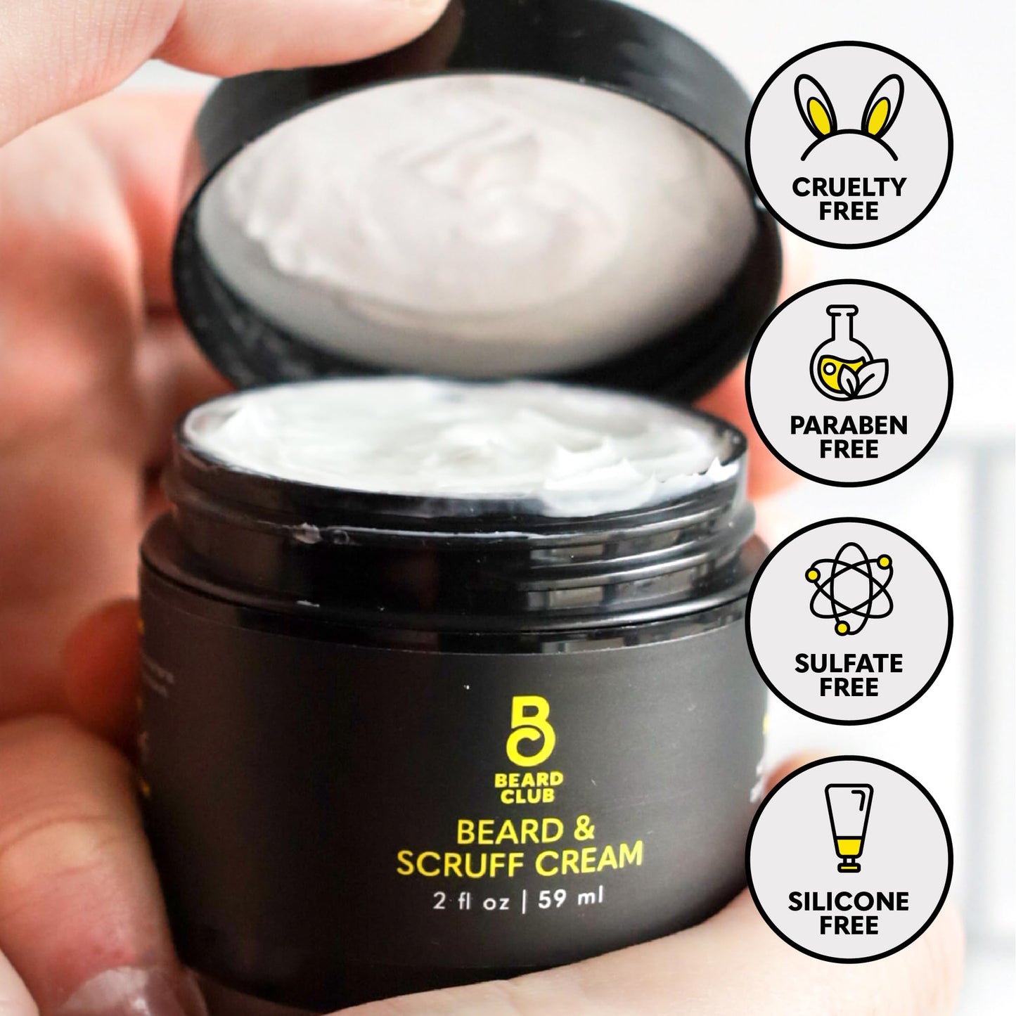 Beard Club - Beard Growth Serum with Natural Castor, Coconut and Avocado to Grow a Thicker, Fuller Beard, Fill in Patches and Stimulate Healthier Facial Hair Growth