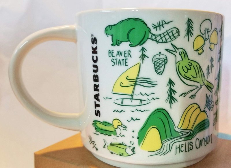 Starbucks Been There Across the Globe Series Mug 14 oz OREGON
