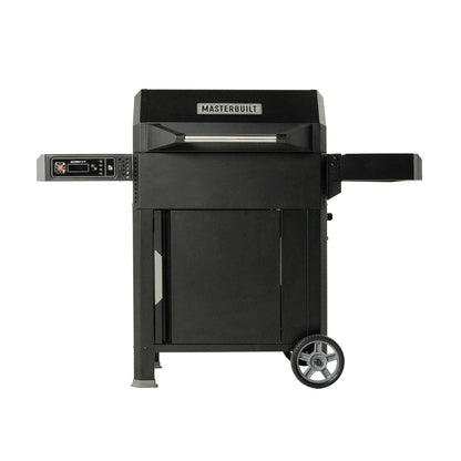 Masterbuilt AutoIgnite 545 Digital Charcoal Grill and Smoker Combo for Easy Grilling, Digital Control, App, Sear Plate, Mini Hopper and 545 BBQ Cooking Square In. in Black