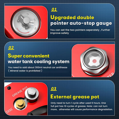 GX PUMP GX-E-CS4 Portable PCP Air Compressor, 350W Powerful Motor,Max 5800Psi/40Mpa, Water and Fan Cooling, 5 Hours Continous Work, 12V Auto Stop Paintball Air Compressor