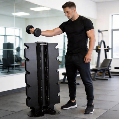 Fitvids Dumbbell Rack Multifunctional Weight Stand for Home Gym, Vertical