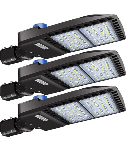 ledmo 200 Watt LED Parking Lot Light - 26,000 Lumen - 5000K Bright White - Slip Fit - with Photocell - Brown Housing