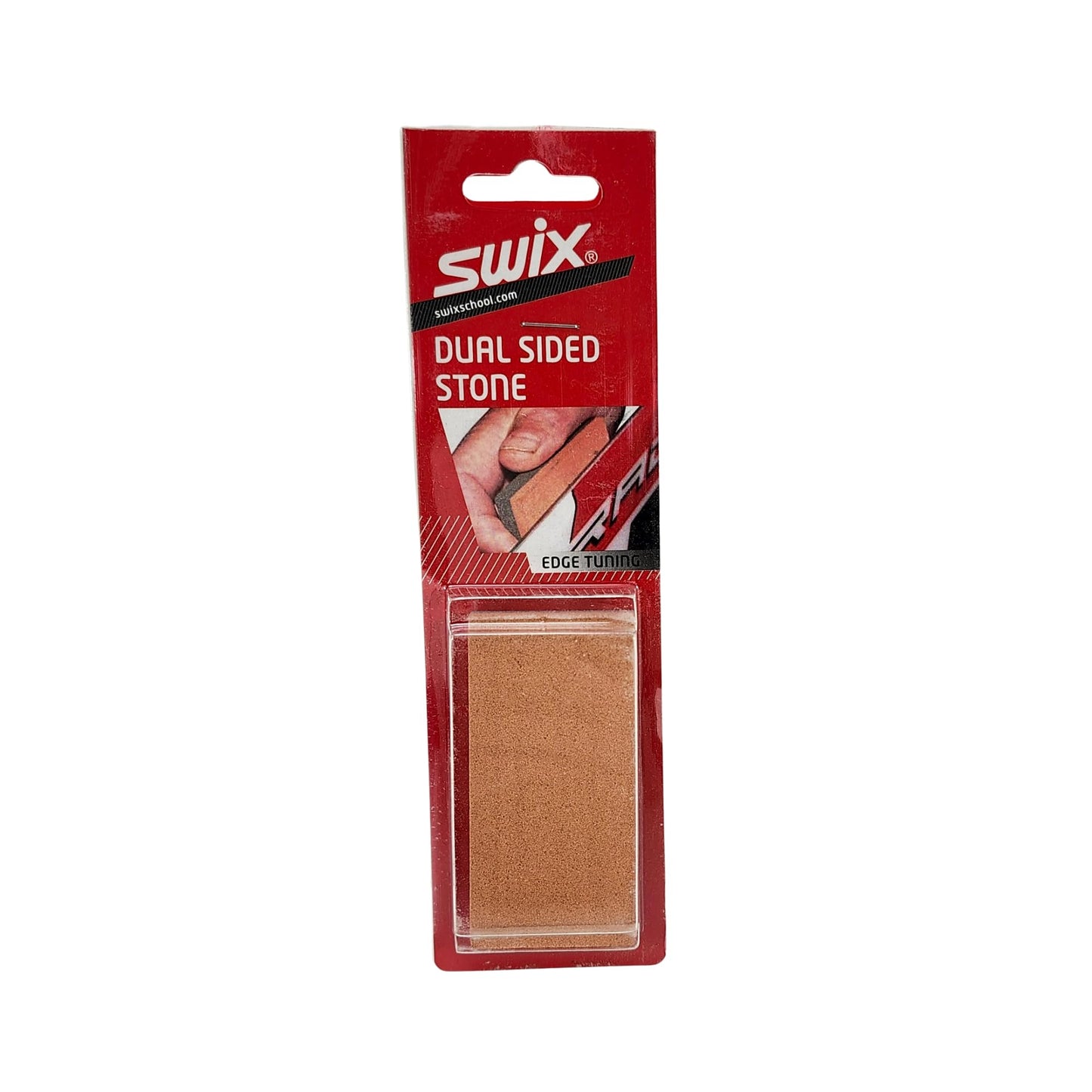 Swix Dual Sided Pocket Stone T0240 for Ski & Snowboard Edge Sharpening, Dual Grit Diamond Ski Tuning Tool, Portable Swix Stone for Deburring, Polishing & Edge Maintenance