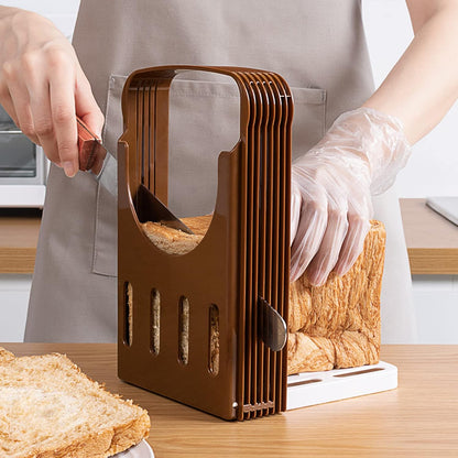 Zerodis Bread Slicer, Foldable Kitchen Tools with 4 Thickness for Homemade Bread