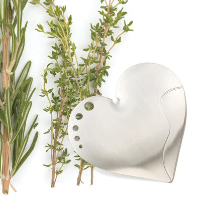 RSVP International Endurance Kitchen Collection Herb Stripper, Heart Shape, Stainless Steel