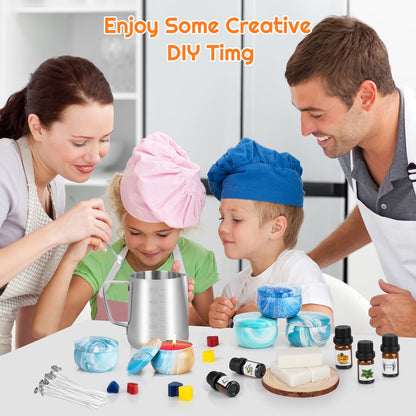 OFUN Candle Making Kit for Adults, DIY Candle Making Supplies for Beginner, Christmas DIY Gifts, Candle Making Kits for Adults - Includes Beeswax, Essential Oils, Dyes, and More, Crafts for Adult