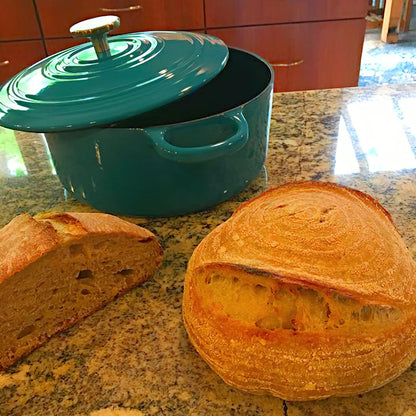 Chantal Cast Iron Dutch Oven Set, 3 and 7 qt, US Formulated Premium Enamel, Sea Blue