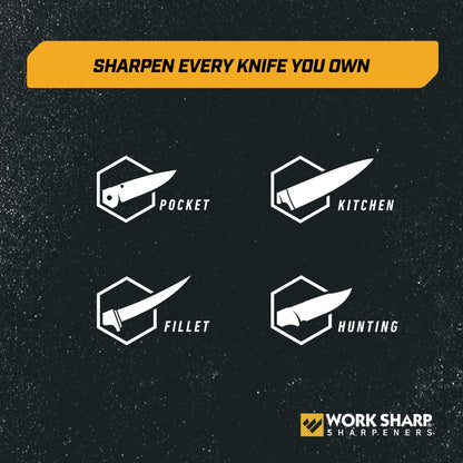 Work Sharp Precision Adjust Knife Sharpener Kit, Sharpens All Pocket and Kitchen Knives with ease & control