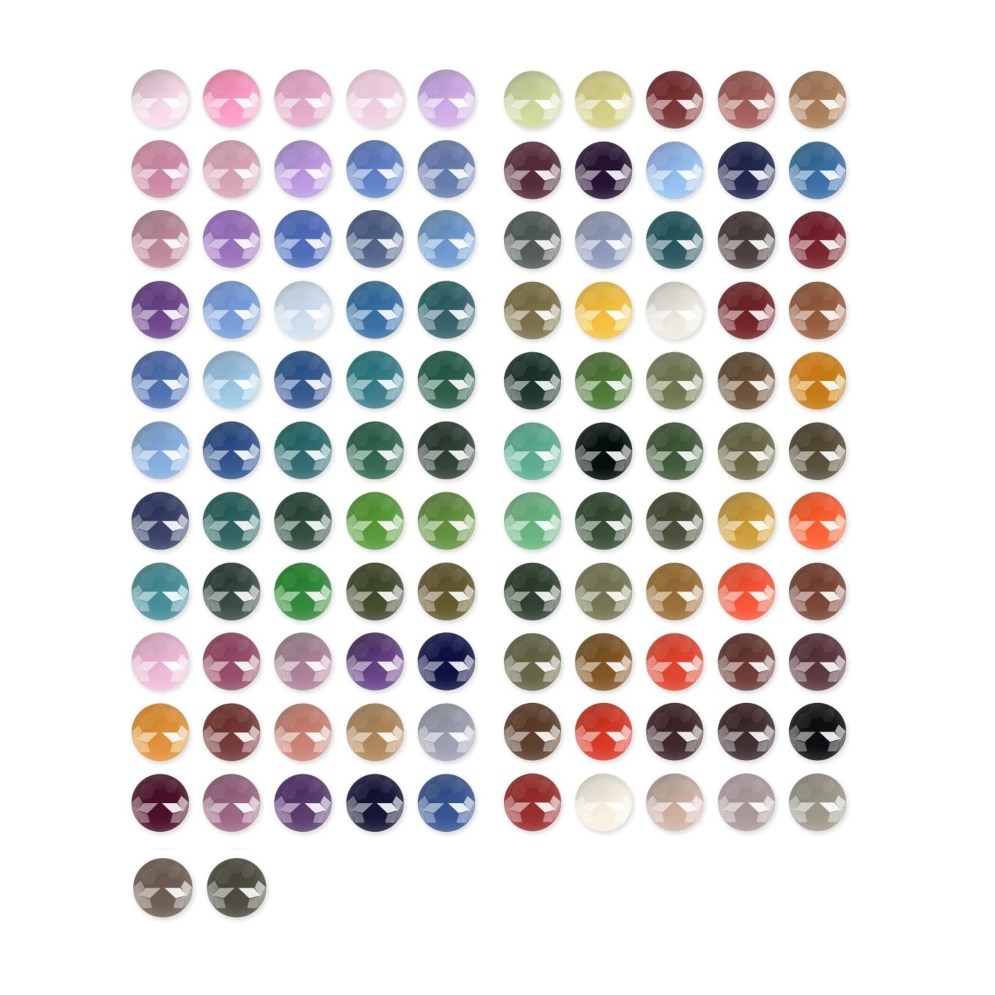 112 Colors Diamond Painting Beads 22400 Pieces 5d Round Drills Gem for Diamond Art DIY Art Accessories (Color Codes 892 to 3687)