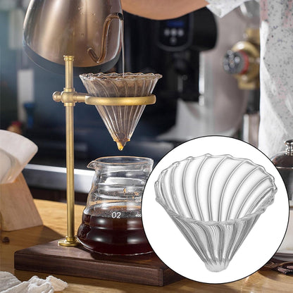 Glass Coffee Filter Cone, Pour Over Coffee Dripper for Home, Cafe, Restaurants, Strong Flavor Brewer