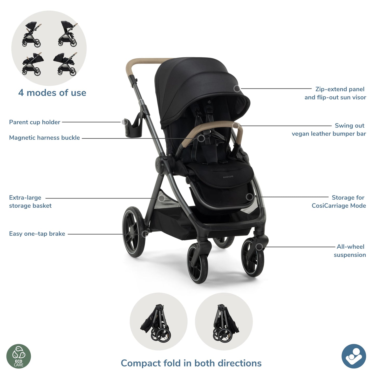 Maxi-Cosi Oxford Modular Stroller, Caspian Caviar