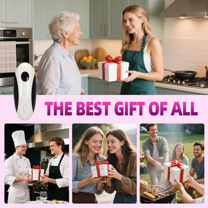 AREYCVK Rechargeable Electric Can Opener, Portable Gadgets Side Automatic Opener Can Food Safety,Smooth Edged for Seniors with Arthritis for All CanSizes (Black &White)