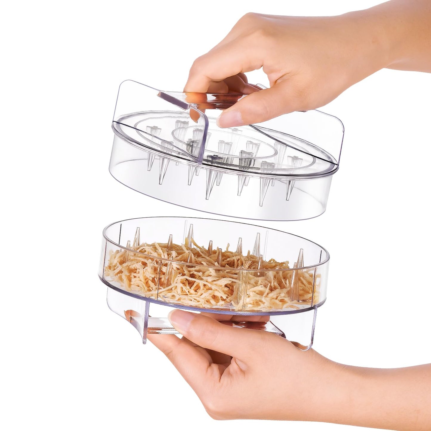 Chicken Shredder - Clear Chicken Shredder Tool Twist, Meat Shredder Tool Twist, Chicken Breast Food Shredded Tool Twist Machine for Dog and Cat Food Meal Prep