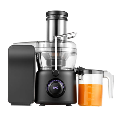 TETANIOMY Centrifugal Juicer, 1250W Pure Copper Powerful Motor,Can Squeeze Sugar Cane Juice. 3.3-inch Feeding Trough, Quick Juice Extraction for Fruits and Vegetables, Easy to Clean, BPA Free