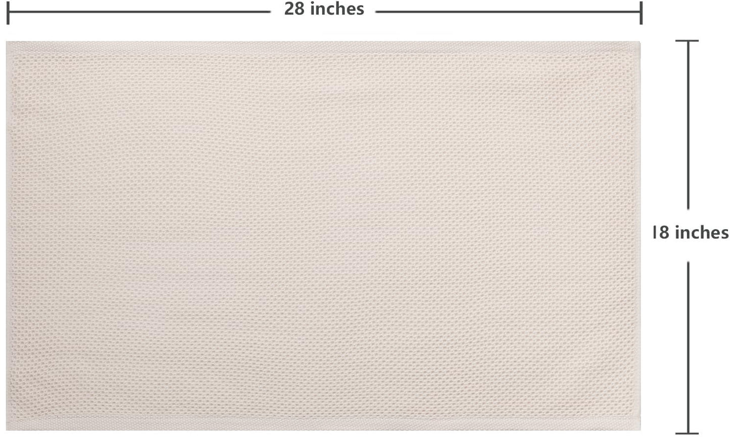 joybest Cotton Kitchen Towels, 4-Pack Waffle Weave Ultra Soft Absorbent Dish Towels Quick Drying Dish Cloths, 18 in x 28 in, Beige