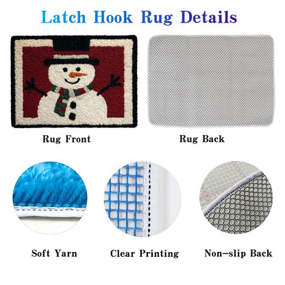 DIY Latch Hook Rug Kit Lion Stamped Carpet Tapestry 52x38cm Yarn Hooking Crochet Mat Home Floor Decoration