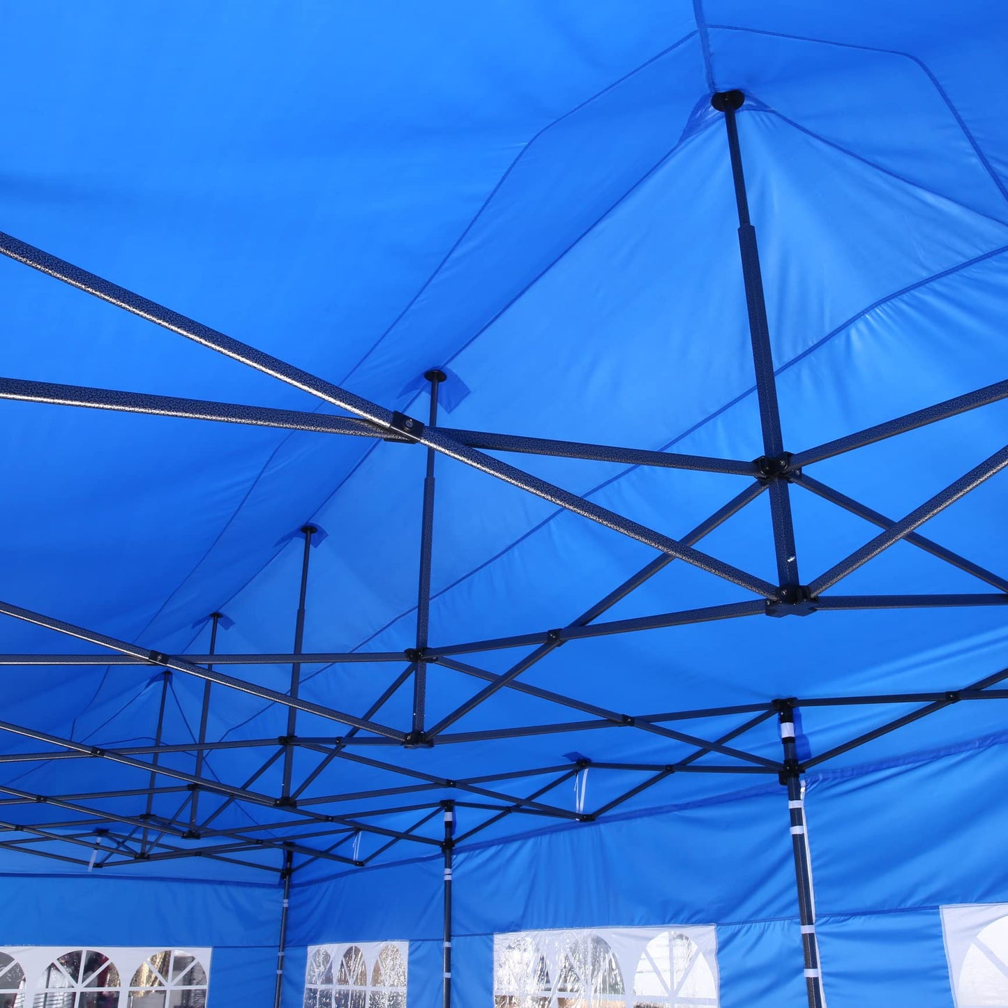 COBIZI 10x30 Pop Up Canopy with 8 Sidewall,Heavy Duty UPF 50+ All Season Wind Waterproof Commercial Outdoor Wedding Party Tents for Parties Canopy Gazebo with Roller Bag(10 x 30 ft White)