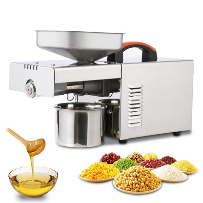 SierraSquad 900W Stainless Steel Oil Press Machine, Automatic Cold Press Oil Extractor for Home Use, Electric Seed and Nut Oil Maker with Temperature Control
