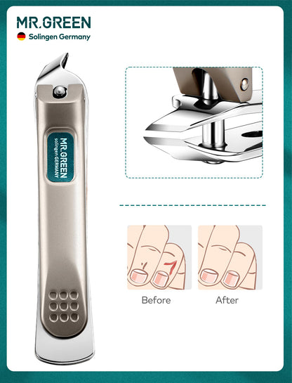 MR.GREEN Nail Clipper 4Pcs Set, Stainless Steel Manicure Pedicure Set, Medical Grade Grooming Kit with Travel Case Gift Box for Man & Woman