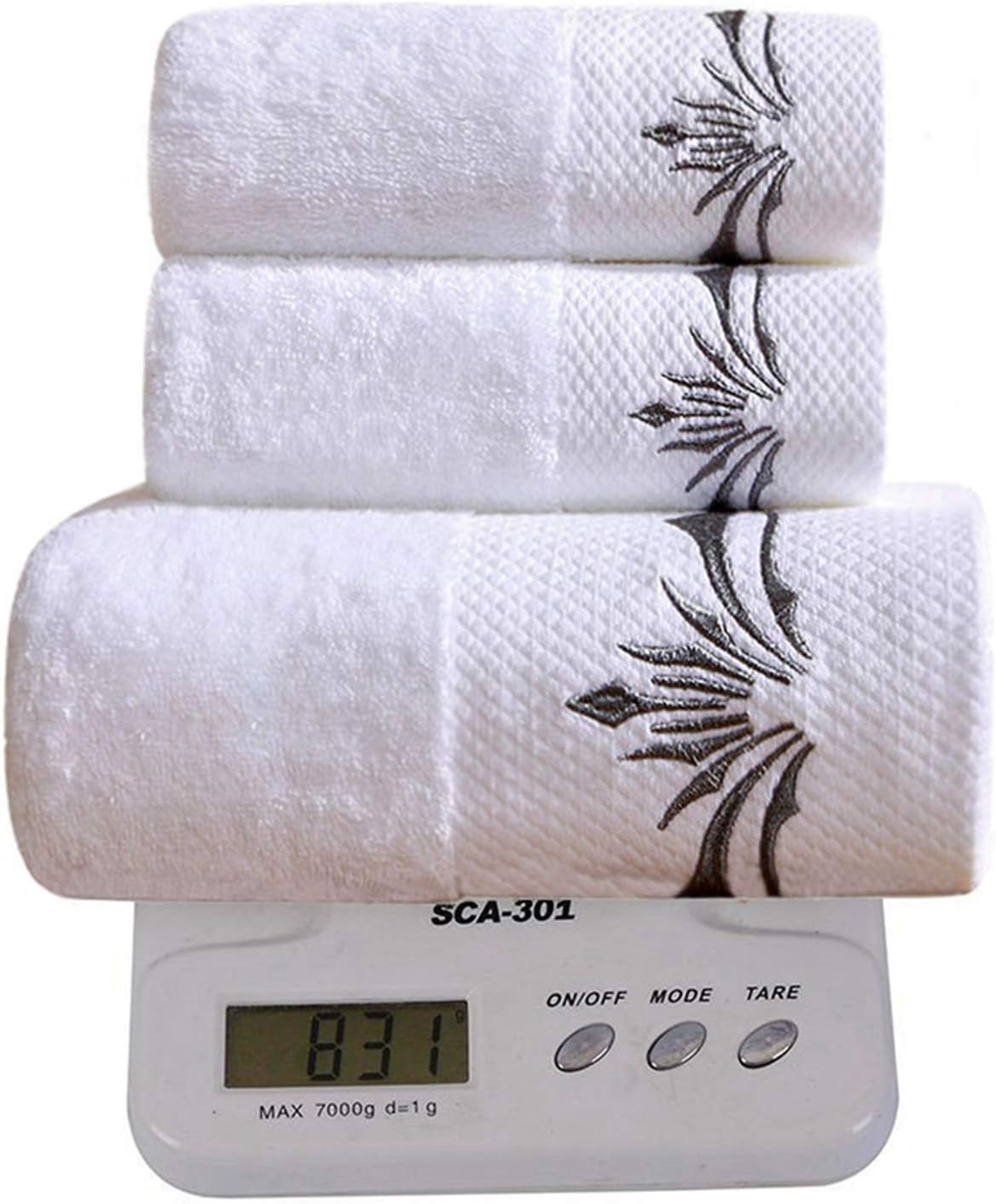 Set 900 Gram;1 Towels,1 1 Sunshinejing Premium Cotton Towel Large Bath Hand Towel & Washcloth,Luxury Bathroom Super