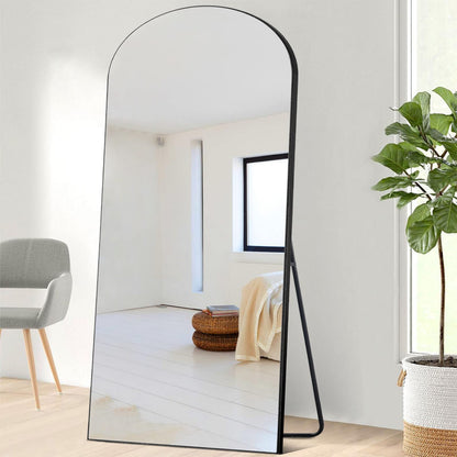 PexFix Full Length Mirror, 71''x31''Black Arched Mirror Large Floor Mirror Standing Leaning Hanging [71''x32''-Black]