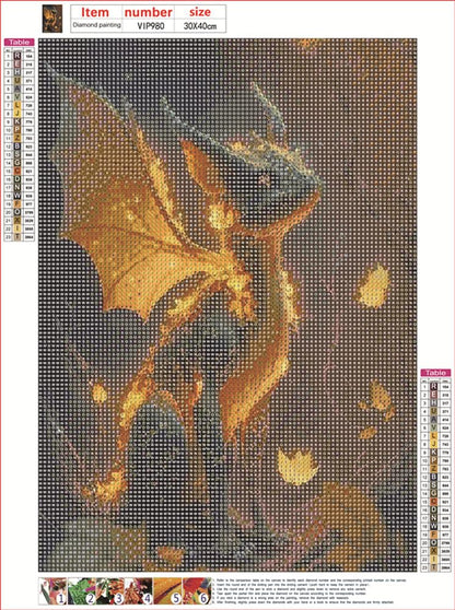 Pimio 5D DIY Diamond Art Painting Kits,Round Full Drill Dragon Diamond Art Kits for Adults Beginner, Perfect for Home Wall Decor and Gift