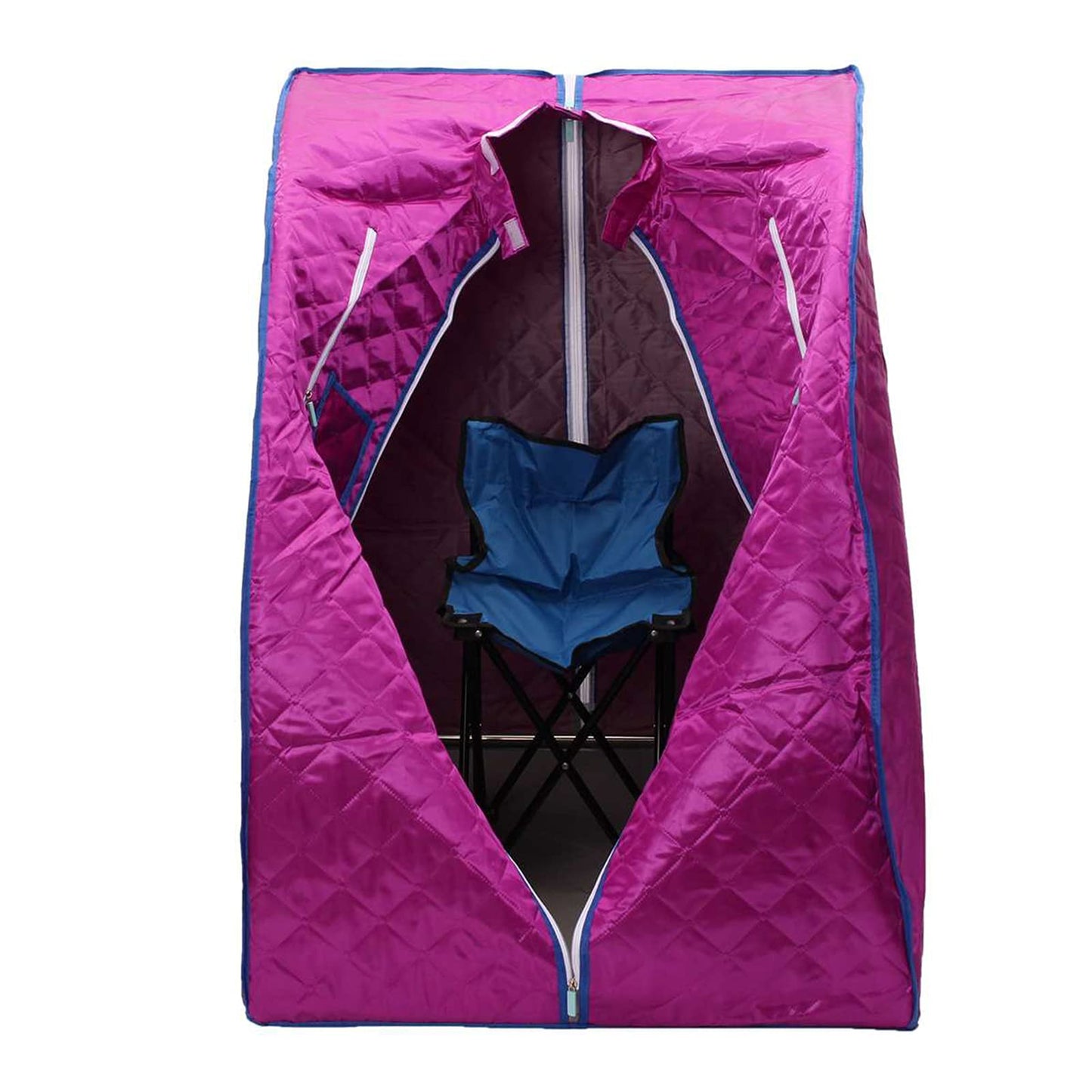Home Sauna Steamer and Tent 2L Sauna Portable with 9 Files Temperature Adjustment for Increasing Blood Circulation/Reducing Fatigue/Detoxifying (Sauna Tent Purple)