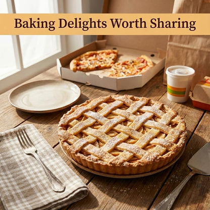 Lattice Pastry Cutter, Professional Lattice Roller for Pie & Beef Wellington, Sharp Multi-Blade Dough Cutter for Even Decorative Crusts, Easy-Clean Baking Gift for Home Bakers