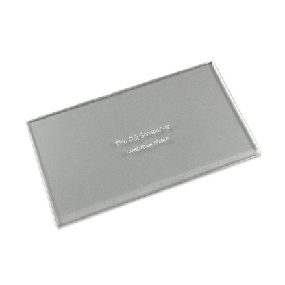 CAKESAFE 8 Inch OG Scraper-Clear Acrylic Cake, Icing, and Butter Cream Smoother with Beveled Edge