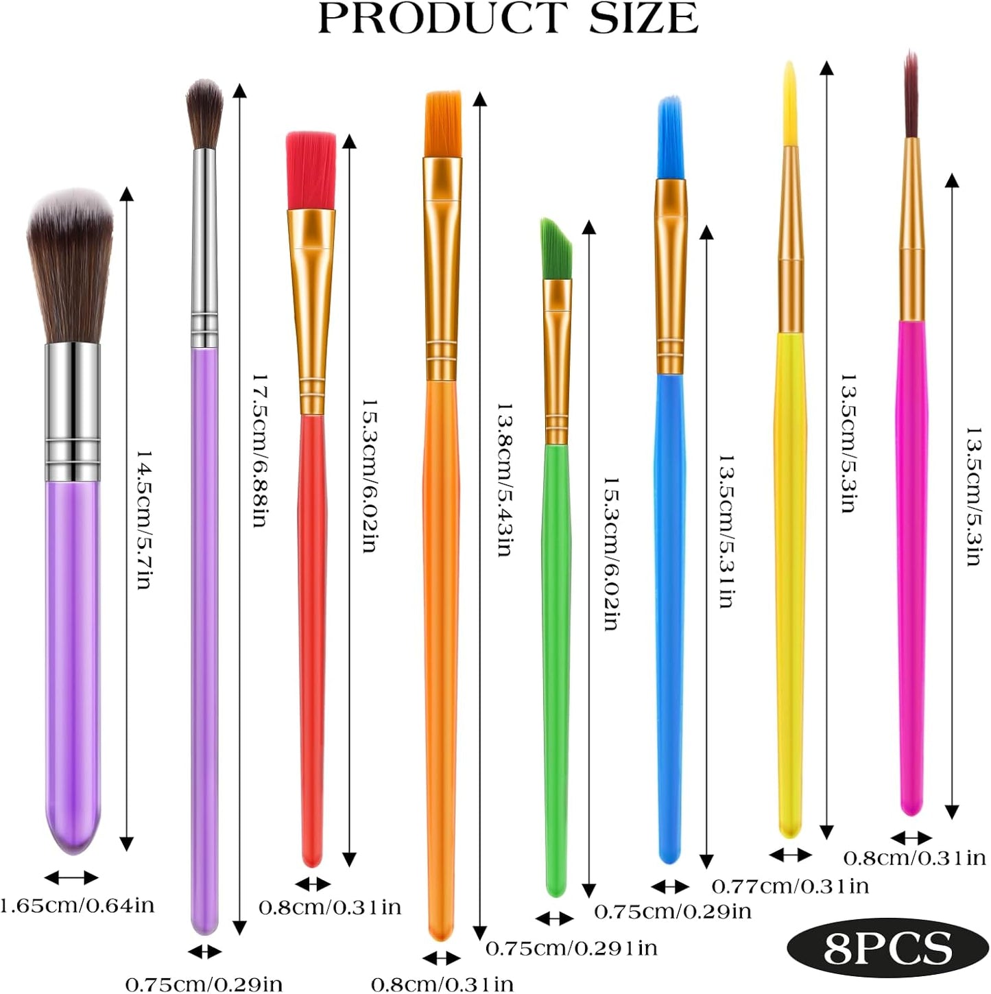 8 Pieces Cake Decorating Tools Set for DIY Cake, Sugar Cookie, Fondant, and Gum Paste