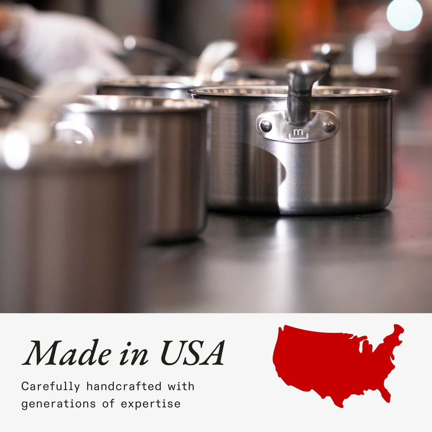 Made In Cookware | 10-Inch Stainless Steel Frying Pan | 5 Ply Stainless Clad | Professional Cookware | Crafted in USA | Induction Compatible