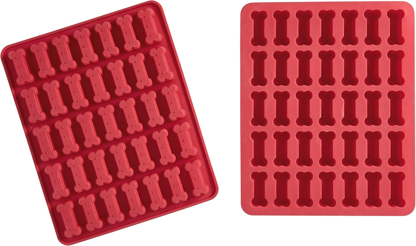 Mrs. Anderson's Baking Silicone Dog Biscuit Pan, Non-Stick European-Grade Silicone