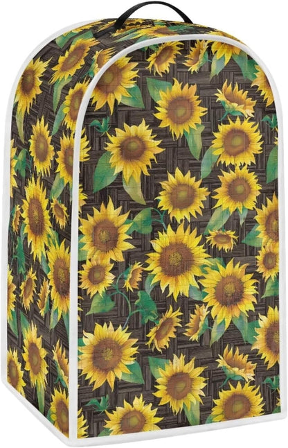 Sunflower Pattern Kitchen Appliance Covers, Dustproof Cover for Food Processor, Juicer, Coffee Maker, Washable