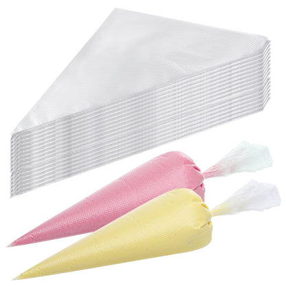 LoveBB 500 Pcs Piping Bags Disposable 10.6 inch Thick Tipless Pastry Bags Icing Frosting Bags for Baking Cookies Cupcake Decorating Supplies