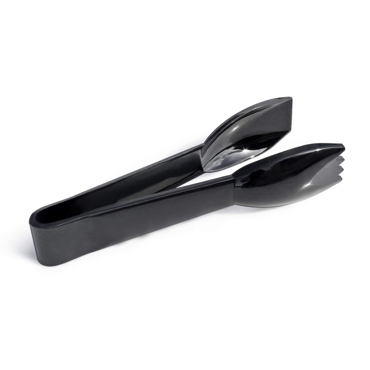 New Star Foodservice 42290 Utility Tong, High Heat Plastic, Straight Edge, 6 Inch, Set of 12, Black